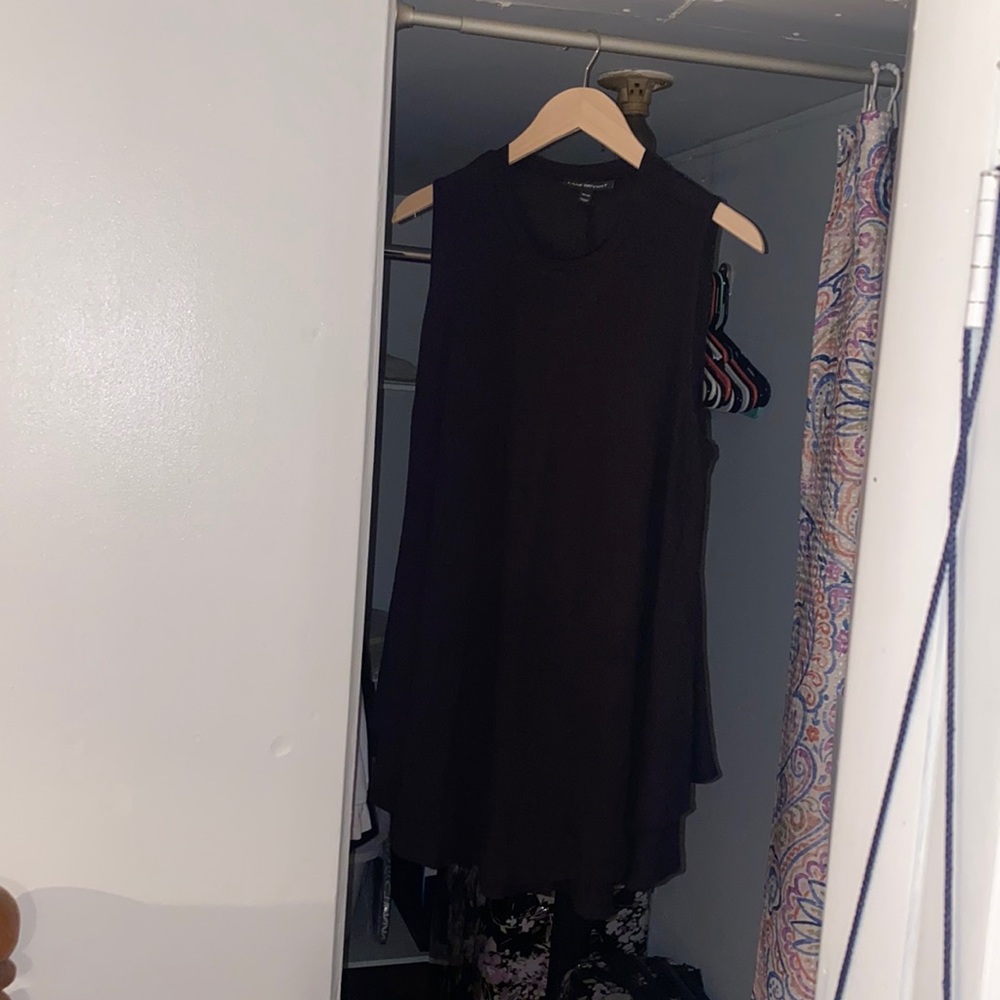 Black High Neck Tank